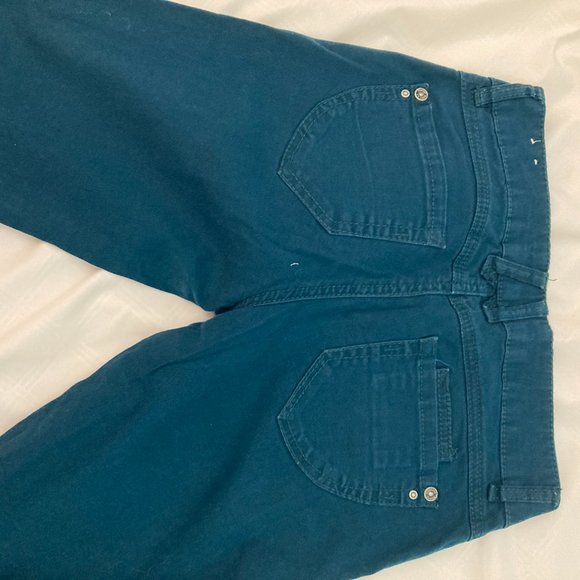 Rewind Teal colored ankle jeans  - size 5 - Picture 6 of 6